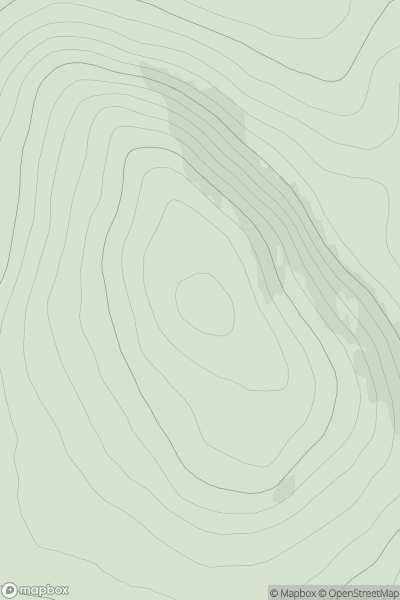 Thumbnail image for Meall a' Bhealaich [Tongue to Wick and Helmsdale] showing contour plot for surrounding peak